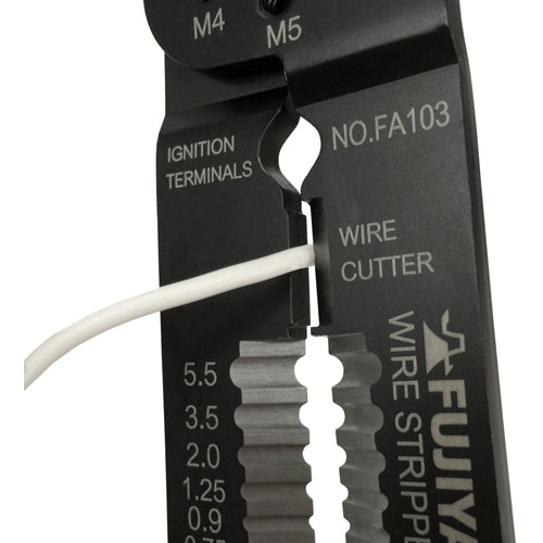 Fujiya All-Purpose Electrician's Pliers 220mm for Faston Terminals FA103 1 Piece