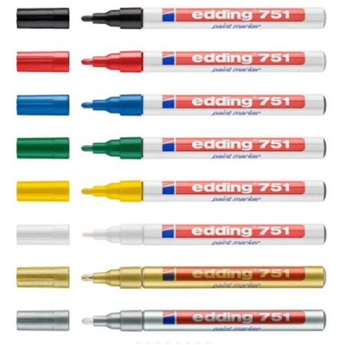 EDDD 751 Paint Marker (Fine Tip) Red EDD-751-RD 1 pc