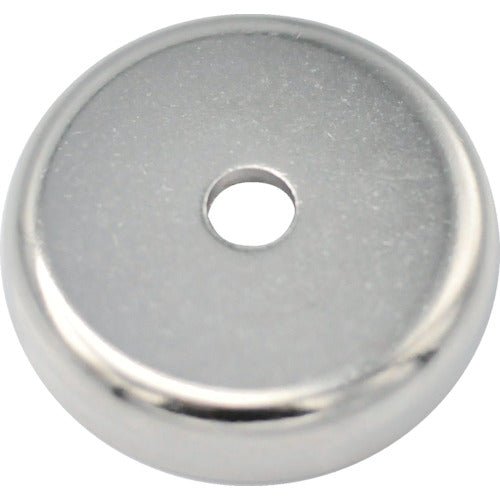 MAGNA Neodymium magnet plate catch (round, with cap, stepped hole type) (1 piece) 1-NCC48RB 1 bag