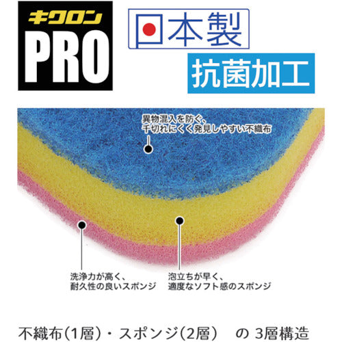キクロン　キクロンプロ外食産業用スポンジ　ブルー　（５個入）　S-101　1 袋