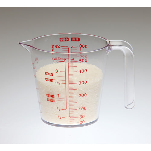 ASVEL Heat-Resistant Measuring Cup O-500 500ml 232305 1 piece