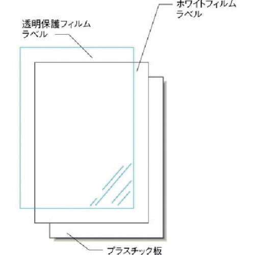 ３Ｍ　エーワン　屋外用サインプレートセット（インクジェット）光沢フィルム・白２枚　32040　1 Ｓ