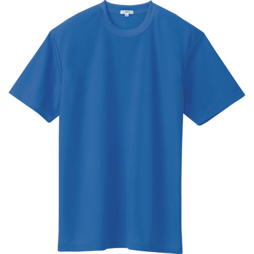 Aitos Sweat-Absorbing, Quick-Drying, Cool Comfort Short-Sleeve T-Shirt, Unisex, Royal Blue, 3L, AZ-10574-006-3L, 1 Piece