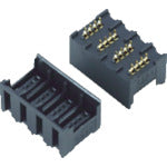 ３Ｍ　ミニ・クランプ　ボードマウントソケット　ストレート型　４列タイプ　37212-62M3-003 PL　1 個