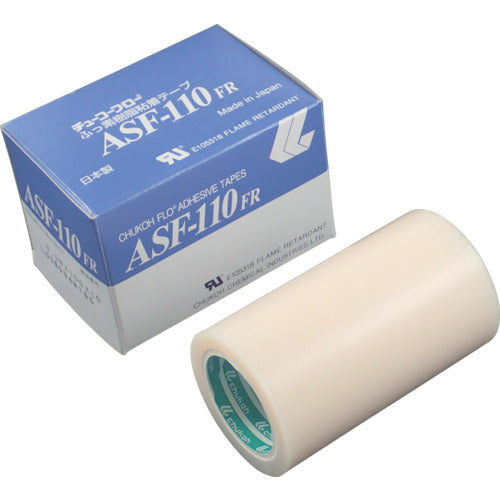 Chukoh Flow Fluoroplastic Film Adhesive Tape ASF-110FR 0.18t x 100w x 10m ASF110FR-18X100 1 roll
