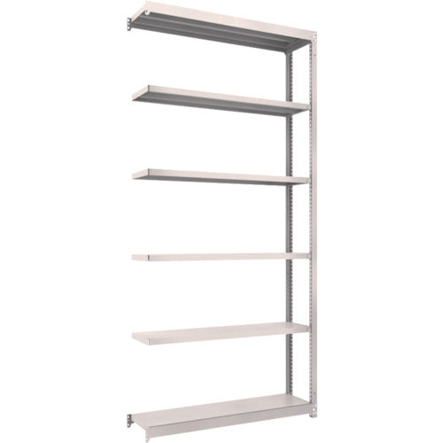 TRUSCCO 스틸 랙 M1.5형 경중량 선반 1160×295×H2400 6단 연결 네오 그레이 M1.5-8436B 1 S