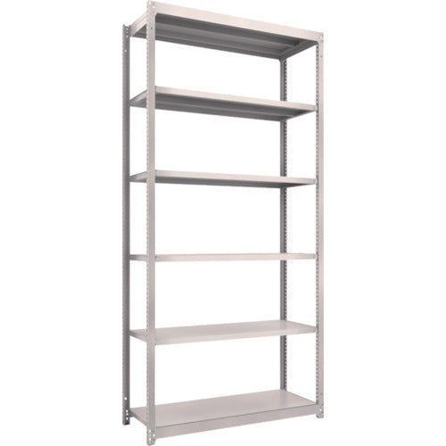 TRUSCCO 스틸 랙 M1.5형 경중량 선반 1160×445×H2400 6단 단품 네오그레이 M1.5-8446 1 S