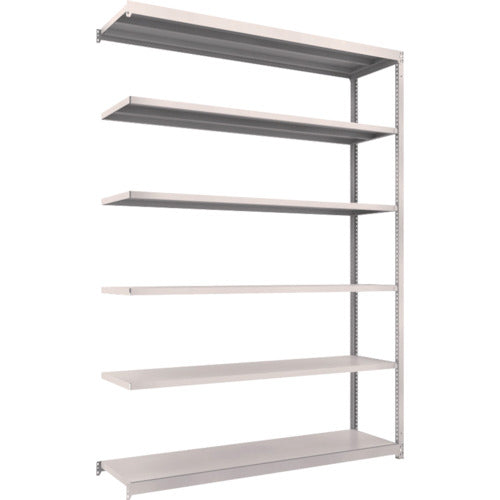 TRUSCO Steel Rack M1.5 Type Light-Medium Duty Shelf 1760 x 445 x H2400 6 Tiers Connected Neo Gray M1.5-8646B 1 S