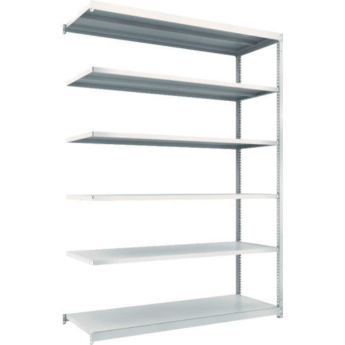 TRUSCO Steel Rack M1.5 Type Light-Medium Duty Shelf 1760 x 595 x H2400 6 Tiers Connected Neo Gray M1.5-8666B 1 S