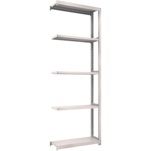 TRUSCO Steel Rack M2 Type Light-Medium Duty Shelf 860 x 300 x H2400 5 Tiers Connected Neo Gray M2-8335B 1 S