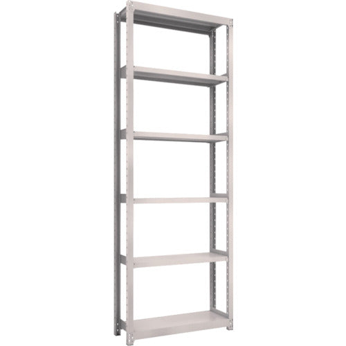 TRUSCO Steel Rack M2 Type Light-Medium Duty Shelf 860 x 300 x H2400 6 Tiers Single Unit Neo Gray M2-8336 1 S
