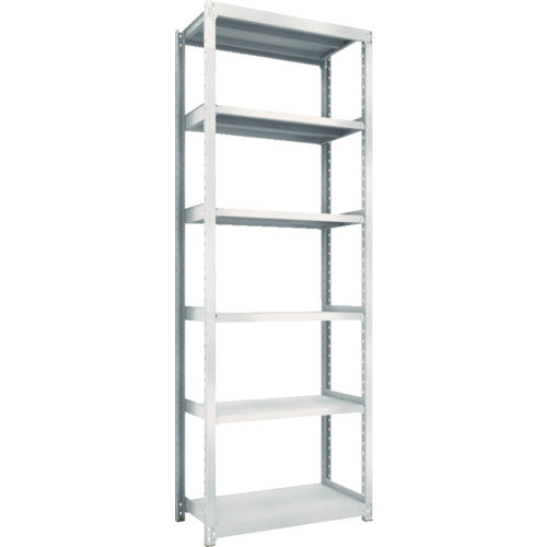 TRUSCCO 스틸 랙 M2형 경중량 선반 860×450×H2400 6단 단품 네오 그레이 M2-8346 1 S