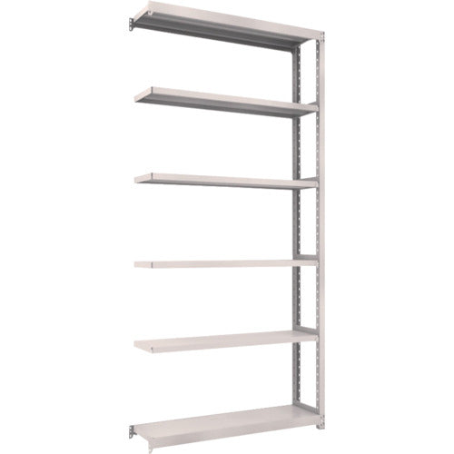 TRUSCCO 스틸 랙 M2형 경중량 선반 1160×300×H2400 6단 연결 네오 그레이 M2-8436B 1 S