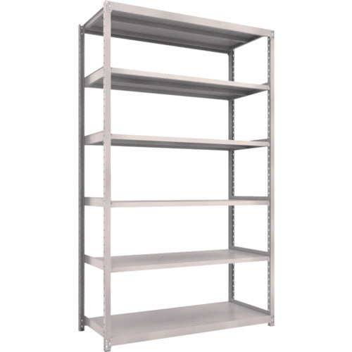 TRUSCCO 스틸 랙 M2형 경중량 선반 1460×600×H2400 6단 단품 네오 그레이 M2-8566 1 S