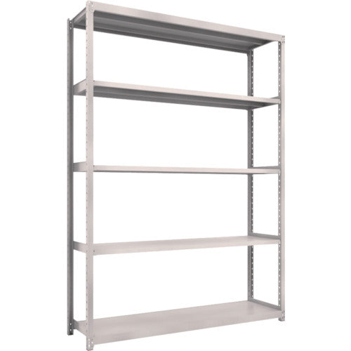 TRUSCO Steel Rack M2 Type Light-Medium Duty Shelf 1760 x 450 x H2400 5 Tiers Single Unit Neo Gray M2-8645 1 S