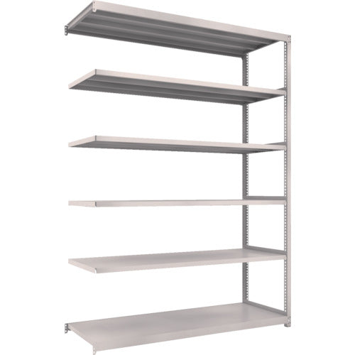 TRUSCO Steel Rack M2 Type Light-Medium Duty Shelf 1760 x 600 x H2400 6 Tiers Connected Neo Gray M2-8666B 1 S