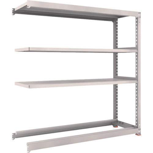 ＴＲＵＳＣＯ　スチールラック　Ｍ３型中量棚　１８００Ｘ５７１ＸＨ１８００　棚板３段＋タイヤ１段　連結　M3-6663Y1B　1 台