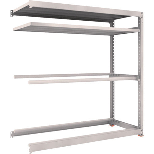 ＴＲＵＳＣＯ　スチールラック　Ｍ３型中量棚　１８００Ｘ７２１ＸＨ１８００　棚板２段＋タイヤ２段　連結　M3-6672Y2B　1 台