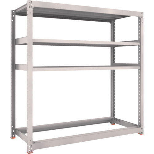 ＴＲＵＳＣＯ　スチールラック　Ｍ３型中量棚　１８００Ｘ７２１ＸＨ１８００　棚板３段＋タイヤ１段　M3-6673Y1　1 台