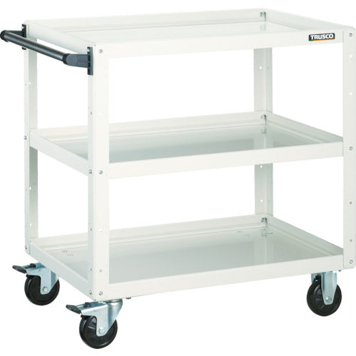 TRUSCO Tool Wagon Eagle Wagon 750 x 500 x H740 3 Tiers White EGW-773-W 1 Unit