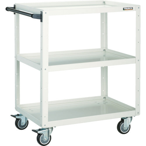 TRUSCO Tool Wagon Eagle Wagon 600 x 400 x H880 Urethane 4-Wheel Swivel White EGW-963UJ-W 1 Unit