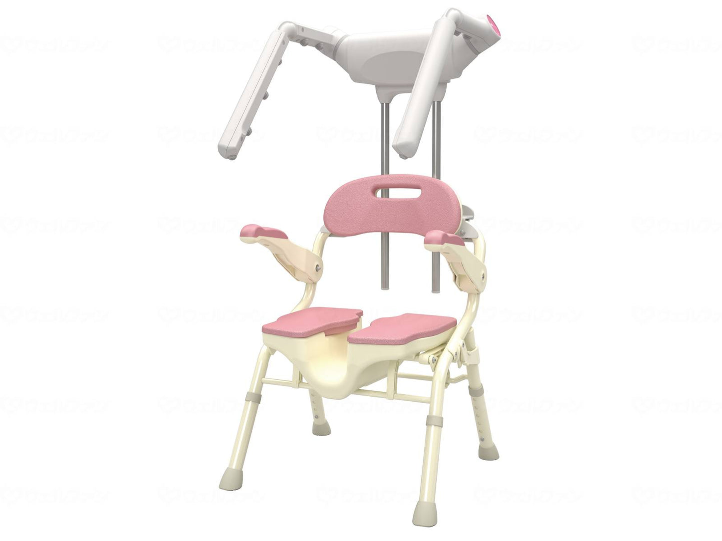 ｾｷｽｲﾎｰﾑﾃｸﾉWells ｼｬﾜｰ温浴ｼｽﾃﾑ ﾋﾟﾝｸ ｹｰﾌﾟ付き