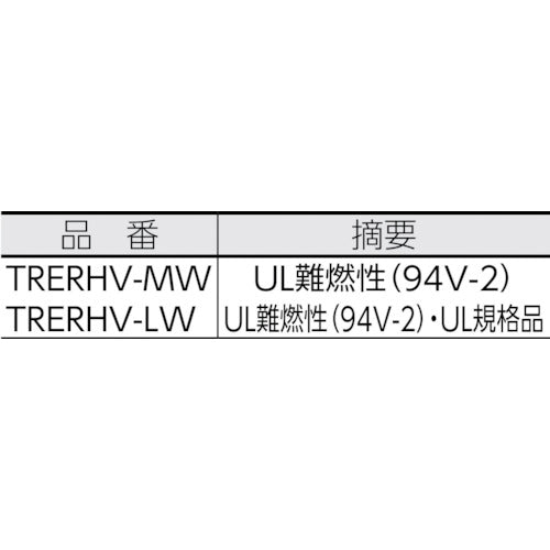 ＴＲＵＳＣＯ　イージーリリ−スタイ幅４．５ｍｍ×３００ｍｍ最大結束φ８０耐候性　TRERHV-300MW　1 袋