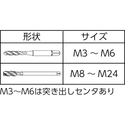 ヤマワ　ロングスパイラルタップ　ＬＳ−ＳＰ　Ｌ１５０　Ｐ３　Ｍ２４Ｘ３　LS-SP150-M24　1 本