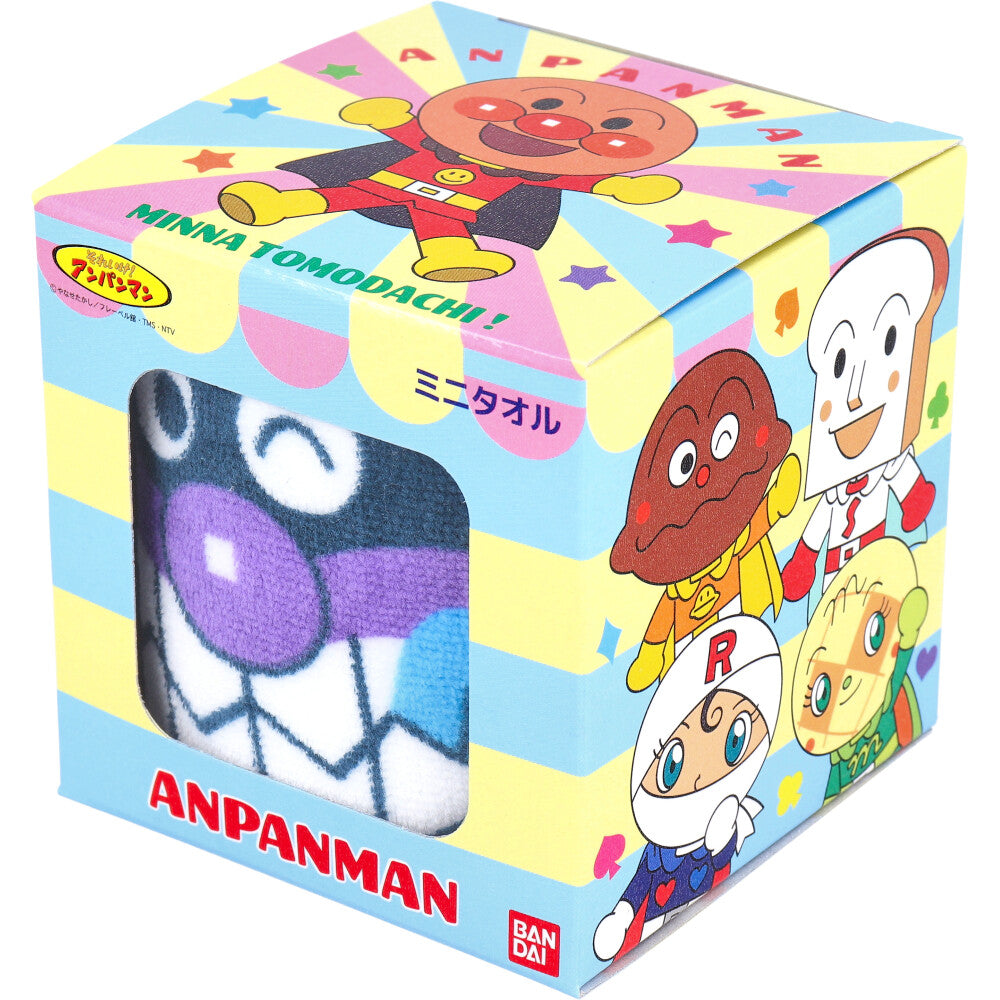 Anpanman Mini Towel Baikinman Team Approx. 25 x 25 cm AP24051G 1 piece 1 piece