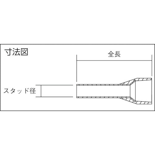 フエニックス　コンタクト　棒端子（フェルール）　白　１６ｍｍ　AI0.5-10WH　100 個