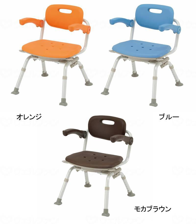 Panasonic Age Free Shower Chair [Yukuria] Middle SP Rotating Folding N Blue