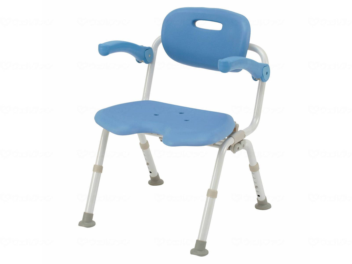 Panasonic Age Free Shower Chair [Yukuria] Wide SP Folding N Blue U-shaped