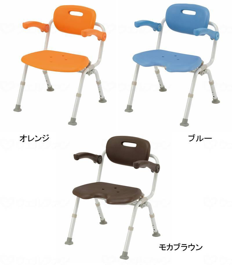 Panasonic Age Free Shower Chair [Yukuria] Wide SP Folding N Blue Square