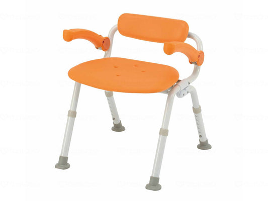 Panasonic Age Free Shower Chair [Yukuria] Medium SP with Lumbar Support Folding N Orange