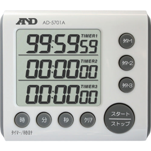 Ａ＆Ｄ　３チャンネルタイマー　１００時間形　AD5701A　1 個