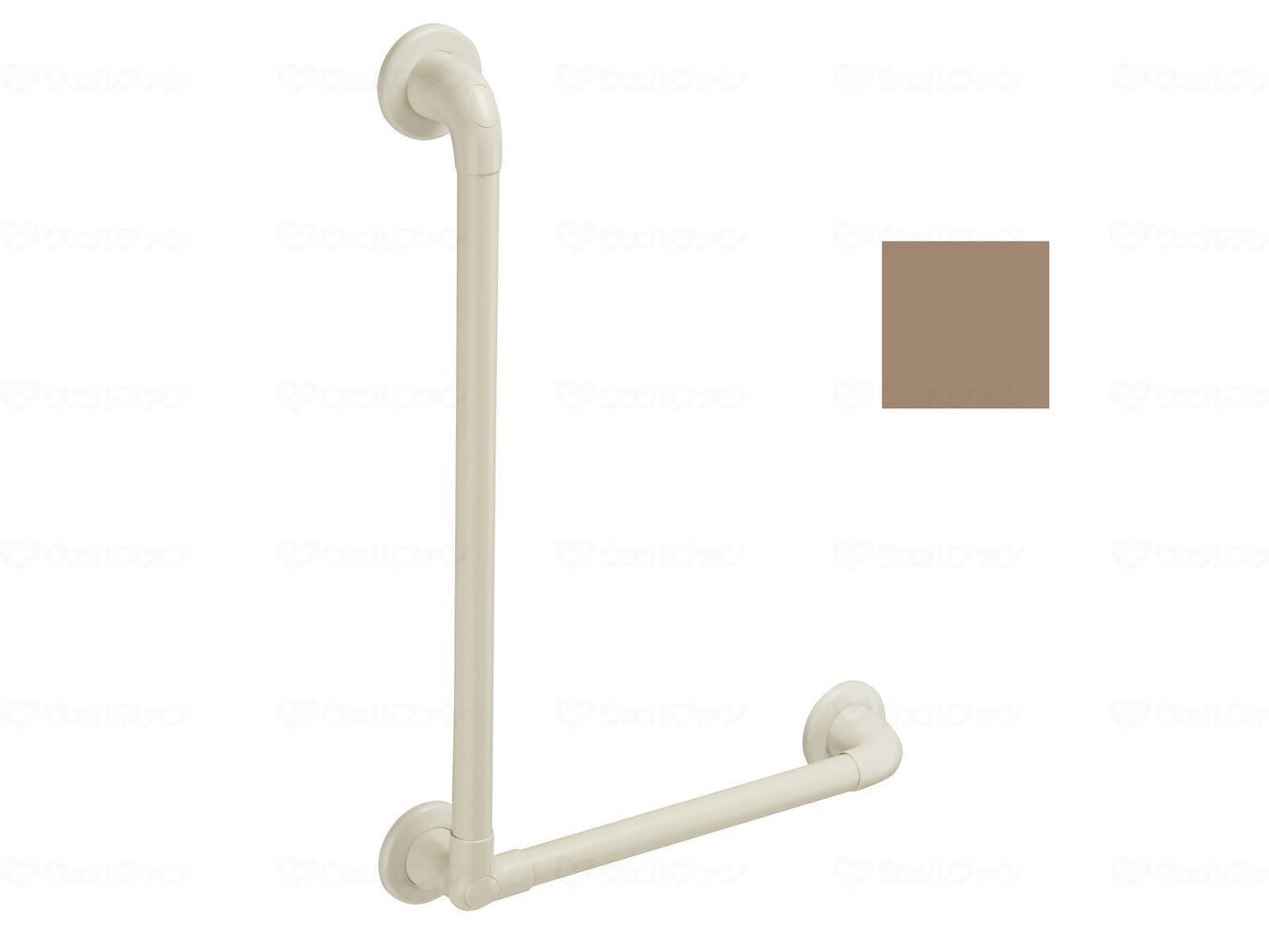 Panasonic Age Free Resin Handrail (Grip Bar) Protrusion Type Brown φ30×400×600