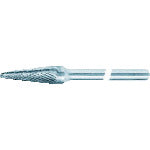 Super Carbide Bur, Middle Shank (Shank Length: 80mm), Brazed Type, Tapered (Double Cut), Angle: 14°, Blade Diameter: 12.7, SB7C04M, 1 pc