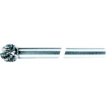 Super Carbide Bur, Middle Shank (Shank Length: 80mm), Brazed Type, Spherical (Double Cut), Blade Diameter: 8.0, SB8C04M, 1 pc
