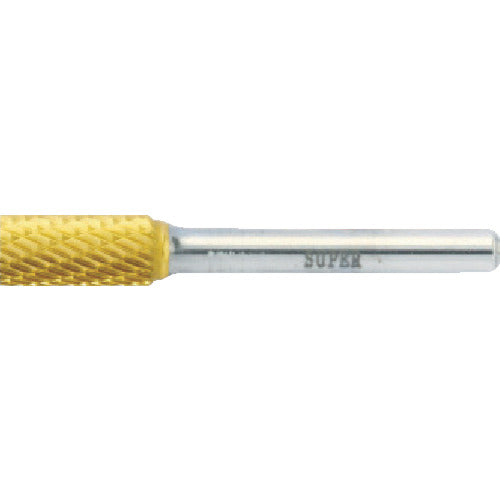 Super Super Carbide Bur Titanium Coated All Carbide Type Cylindrical (Double Cut) Blade Diameter: 6.0mm Shaft Diameter: 6.0mm SBT1C04 1 pc
