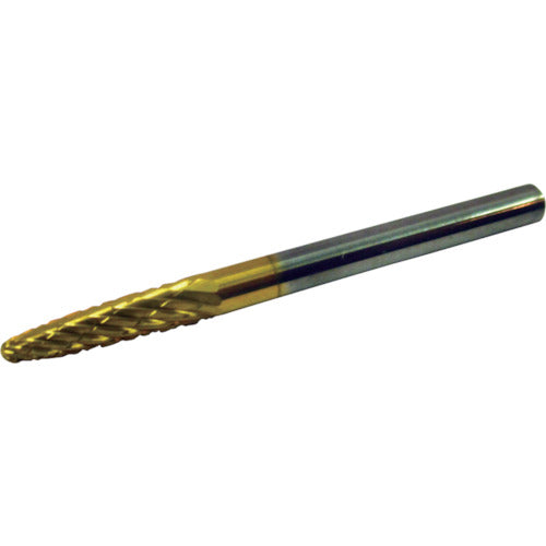 Super Super Carbide Bar Titanium Coated All Carbide Bullet Type (Double Cut) Blade Diameter: 3.0mm Shaft Diameter: 3.0mm SBT3A01 1 pc