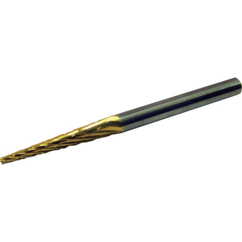 Super Super Carbide Bur Titanium Coated All Carbide Cone Shape (Double Cut) 7° Blade Diameter: 3.0mm Shaft Diameter: 3.0mm SBT5A01 1 pc