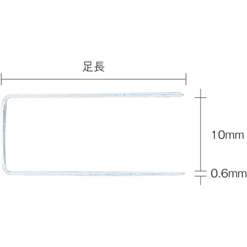 ＭＡＸ　ステープル　肩幅１０ｍｍ　長さ１０ｍｍ　５０００本入り　1010J(N)　1 箱