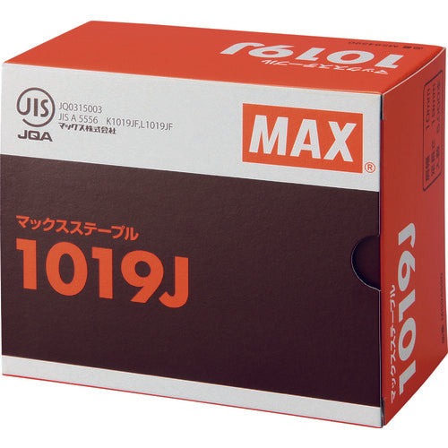 ＭＡＸ　ステープル　肩幅１０ｍｍ　長さ１９ｍｍ　５０００本入り　1019J　1 箱