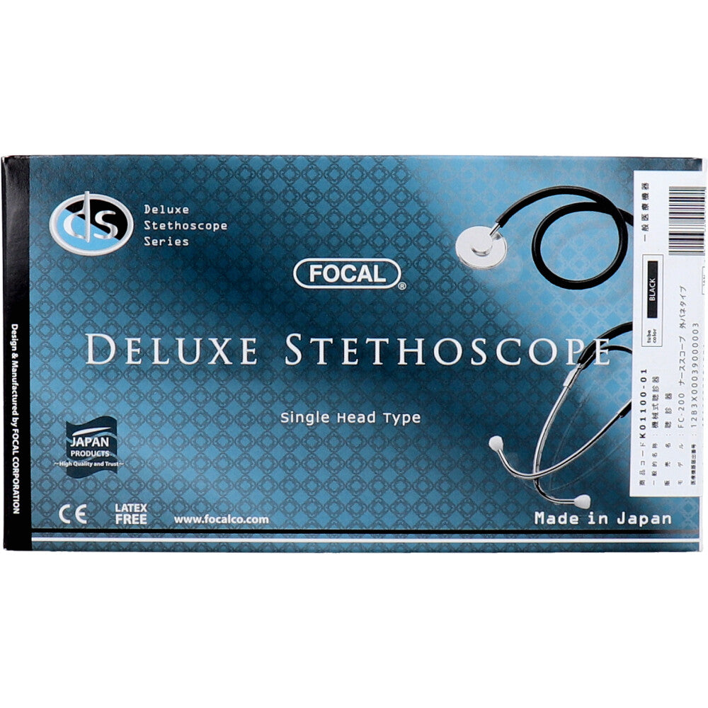 FOCAL(포컬) 싱글 헤드 청진기 FC-200 블랙 1개