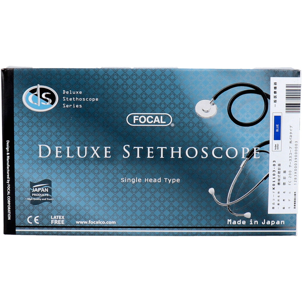 FOCAL Single Head Stethoscope FC-200 Blue 1 piece