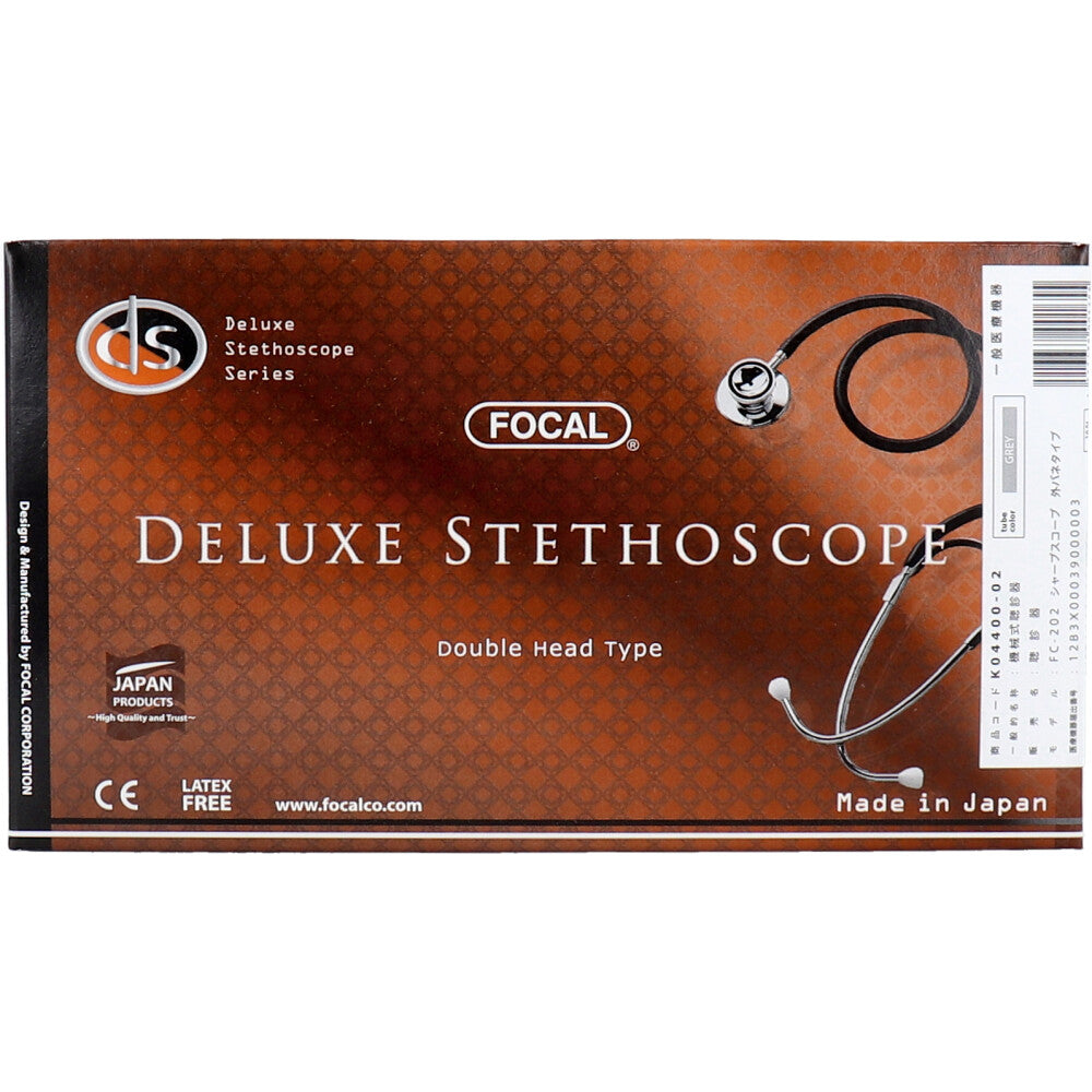 FOCAL(포컬) 더블 헤드 청진기 FC-202 그레이 1개