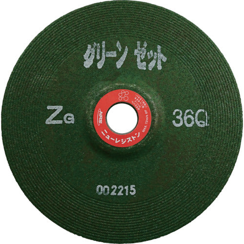 ＮＲＳ　重研削用砥石　グリーンゼット　１８０×６×２２　ＺＧ３６Ｑ　GNZ1806-ZG36Q　25 枚