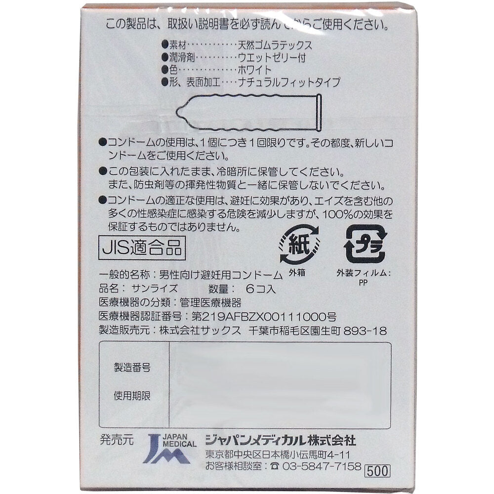 콘도마니아 미니 스토어 콘돔 6개입 1개