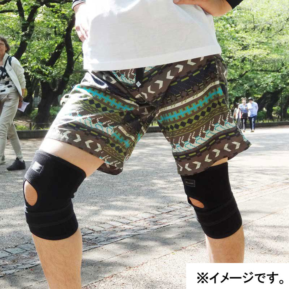 Knee Rescue Open Knee Support Black Medium Size 1 Piece