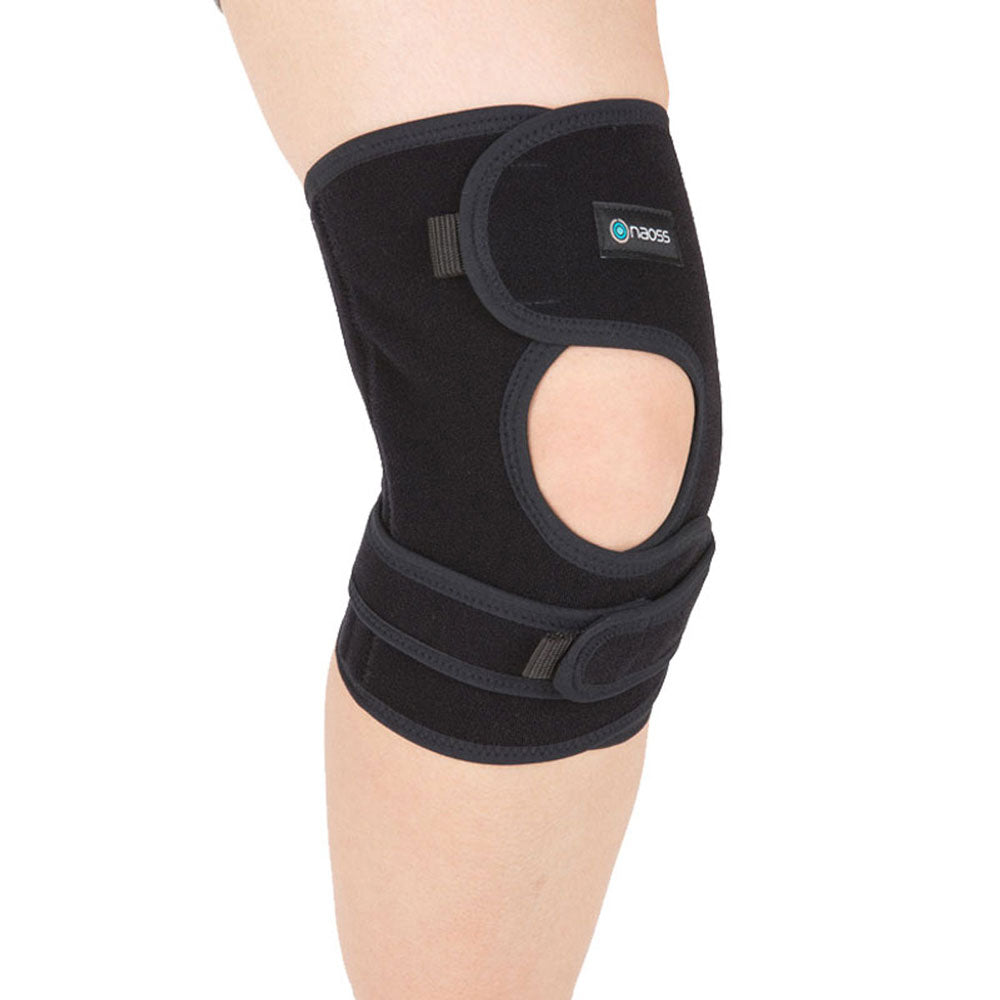 Knee Rescue Open Knee Support Black L Size 1 pc